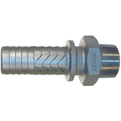 Suction & Discharge Hose Couplings; Type: Boss Male Stem; Coupling Type: Hose x MNPT; Coupling Descriptor: Male Stem x Hose; Material: Stainless Steel; Coupler Size (Fractional Inch): 2; Thread Size: 2; Hose Size: 2