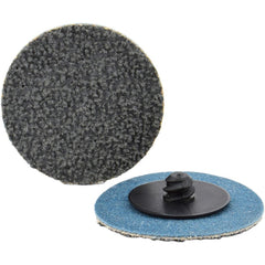 Quick-Change Disc: Type R, 2" Dia, 120 Grit, Silicon Carbide, Coated