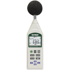 Sound Meter: A & C Frequency Weight, LCD Display