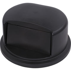 Trash Can & Recycling Container Lids; Lid Type: Dome; Lid Shape: Round; Container Shape: Round; Compatible Container Capacity: 32 Gallon; Color: Black; Material: HDPE; For Use With: Bronco 32 Gallon Trash Container