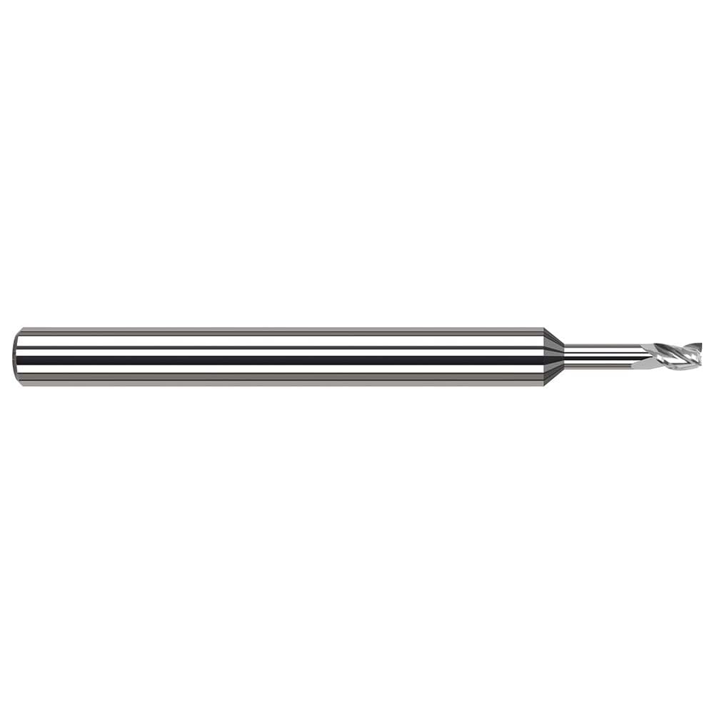 Square End Mill: 3/16" Dia, 3 Flute, Solid Carbide