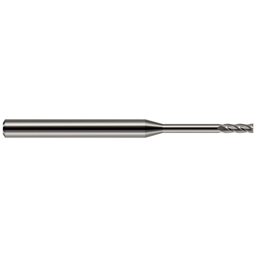 Square End Mill: 1.00 mm Dia, 4 Flute, Solid Carbide