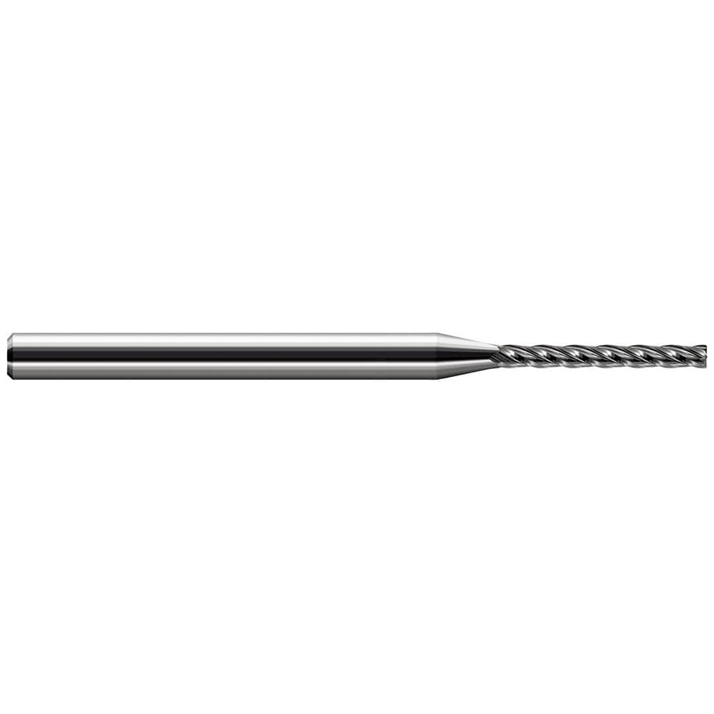 Corner Radius End Mill: 5/32" Dia, 1-1/4" LOC, 0.0300" Radius, 4 Flute, Solid Carbide