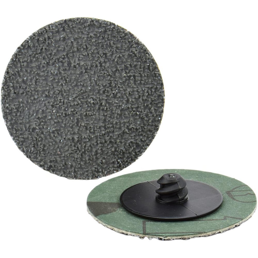 Quick-Change Disc: Type R, 3" Dia, 80 Grit, Ceramic Alumina, Coated