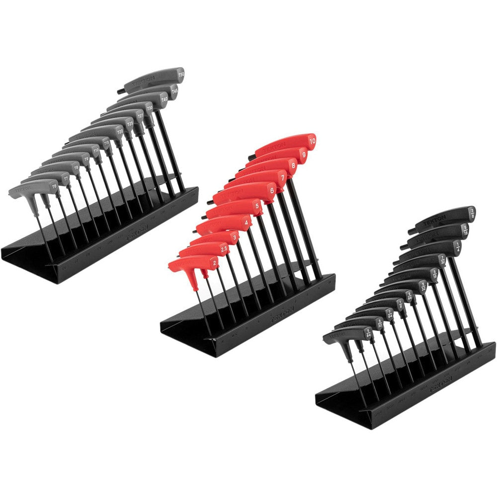 Hex Key Sets; Tool Type: Hex Key Set; Handle Type: T-Handle; Hex Size Range (Inch): 5/64