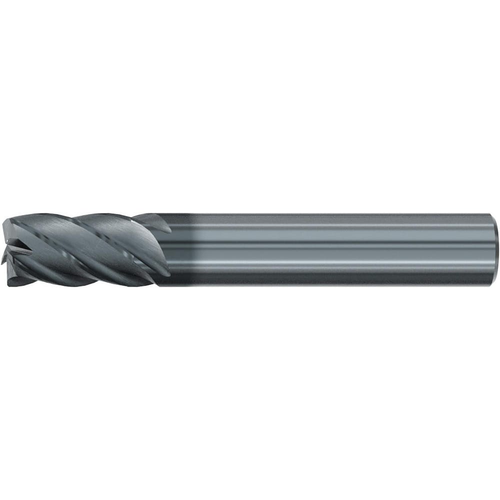 Roughing & Finishing End Mills; Mill Diameter (Fractional Inch): 1/2; Flute Type: Spiral; Number Of Flutes: 5; End Mill Material: Solid Carbide; Length of Cut (Inch): 5/8; Coating/Finish: AlCr