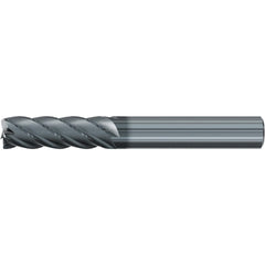 Roughing & Finishing End Mills; Mill Diameter (Fractional Inch): 3/8; Flute Type: Spiral; Number Of Flutes: 5; End Mill Material: Solid Carbide; Length of Cut (Inch): 1-1/8; Coating/Finish: AlCr