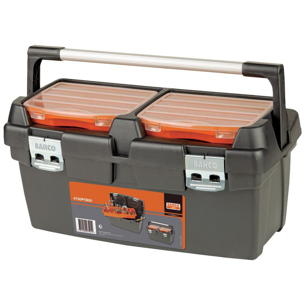 Tool Boxes, Cases & Chests; Locking Mechanism: Padlock Hasp; Color: Black, Orange; Material: Polypropylene