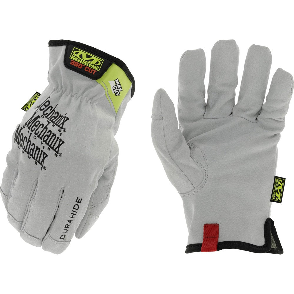 Cut, Puncture & Abrasion-Resistant Gloves: Max Cut Utility MCLD-X00, Size Medium, ANSI Cut A9, ANSI Puncture 4, ArmorCore Lined, Leather