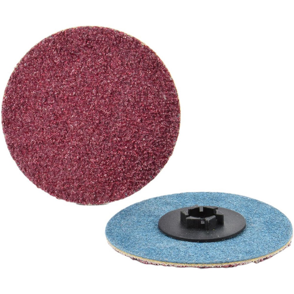 Quick-Change Disc: Type P, 3" Dia, 180 Grit, Aluminum Oxide, Coated