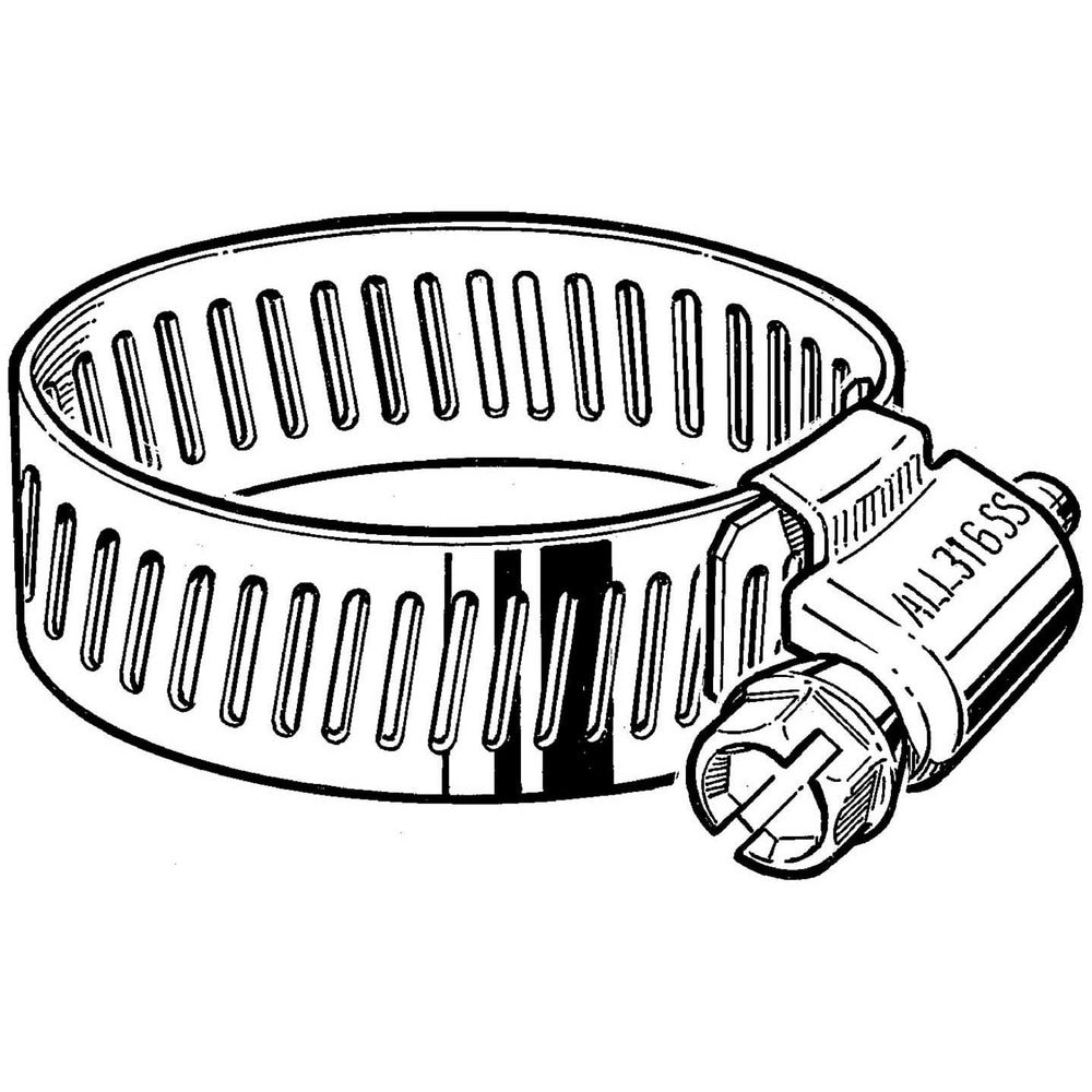 Worm Gear Clamps; Clamp Type: Worm Drive; Minimum Diameter (Fractional Inch): 9/16; Minimum Diameter (Decimal Inch): 0.5625; Maximum Diameter (Decimal Inch): 1.3125; Maximum Diameter (Inch - Fraction