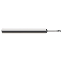 Square End Mill: 0.90 mm Dia, 3 Flute, Solid Carbide