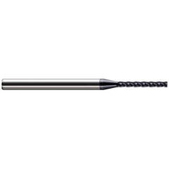 Corner Radius End Mill: 1/8" Dia, 1" LOC, 0.0400" Radius, 4 Flute, Solid Carbide