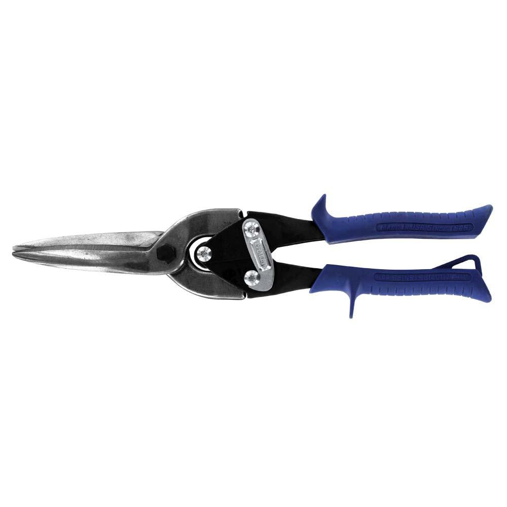 Aviation Snips: 12" OAL, 3" LOC, Molybdenum Alloy Steel Blades