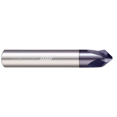 Chamfer Mill: 5/8" Dia, 5/8" Shank Dia, 100.00 deg, 3 Flute, Solid Carbide, Single End