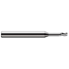 Corner Radius End Mill: 5/64" Dia, 0.117" LOC, 0.0050" Radius, 4 Flute, Solid Carbide