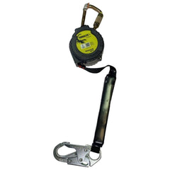 Self-Retracting Fall Limiter:  420,  8.000' Line,  Carabiner Connection,  Snap Hook Lanyard End