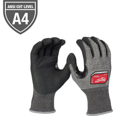 Cut-Resistant Gloves: Milwaukee 48-73, Size Large, ANSI Cut A4, ANSI Puncture 0, Nitrile, Polyethylene