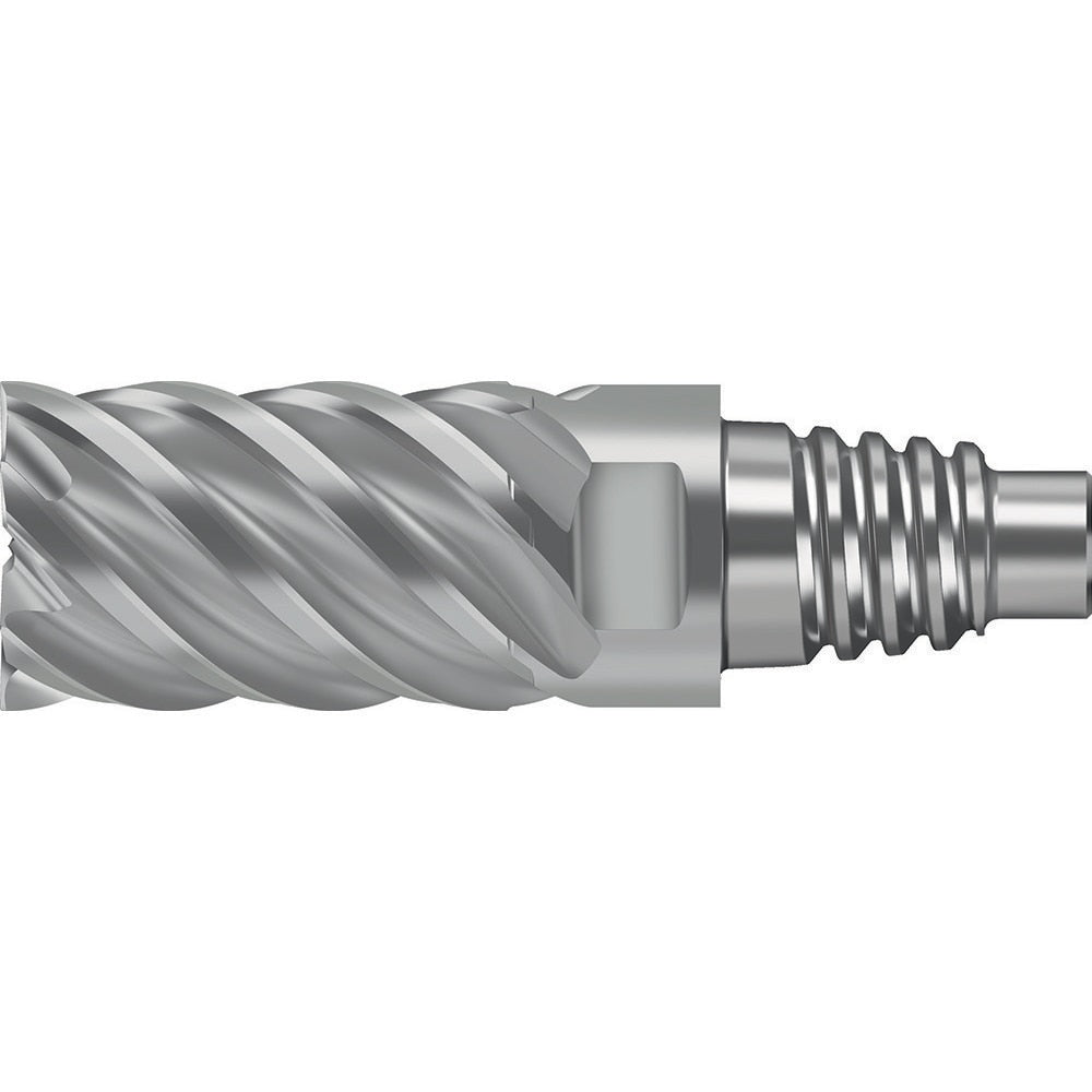 Square End Mill Heads; Mill Diameter (Decimal Inch): 0.3937; Mill Diameter (mm): 10.00; Length of Cut (mm): 15.0000; Connection Type: E10; Overall Length (Decimal Inch): 1.3031