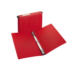 Hanging Data Binder: Letter, Red, 1/Pack