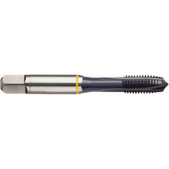 Spiral Point Tap: M16x1.5 Metric Fine, 4 Flutes, Plug Chamfer, 6H Class of Fit, HSS-E Cobalt, Ignator Coated