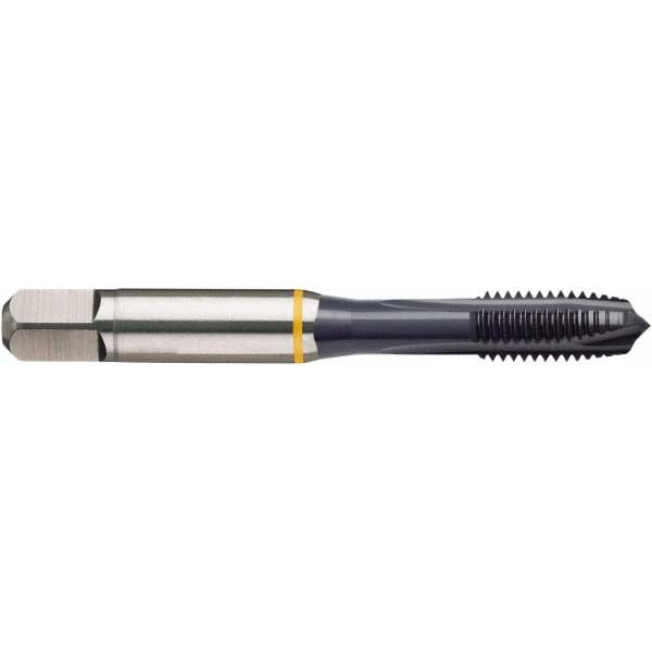 Spiral Point Tap: M3.5x0.6 Metric, 3 Flutes, Plug Chamfer, 6H Class of Fit, HSS-E Cobalt, Ignator Coated