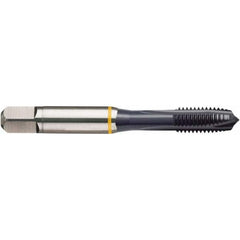 Spiral Point Tap: M7x1 Metric, 3 Flutes, Plug Chamfer, 6H Class of Fit, HSS-E Cobalt, Ignator Coated