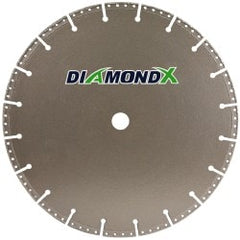 Wet & Dry Cut Saw Blade: 16" Dia, 1" Arbor Hole