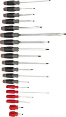 Screwdriver Set: 19 Pc, Cabinet, Phillips & Slotted