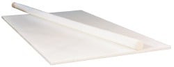 Plastic Rod: ETFE, 4' Long, 1/2" Dia, Natural