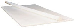 Plastic Rod: ETFE, 4' Long, 1-1/2" Dia, Natural