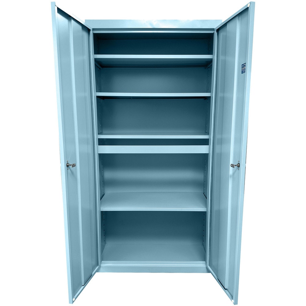 Steel Steel Storage Cabinet Cabinet: 36" Wide, 18" Deep, 78" High