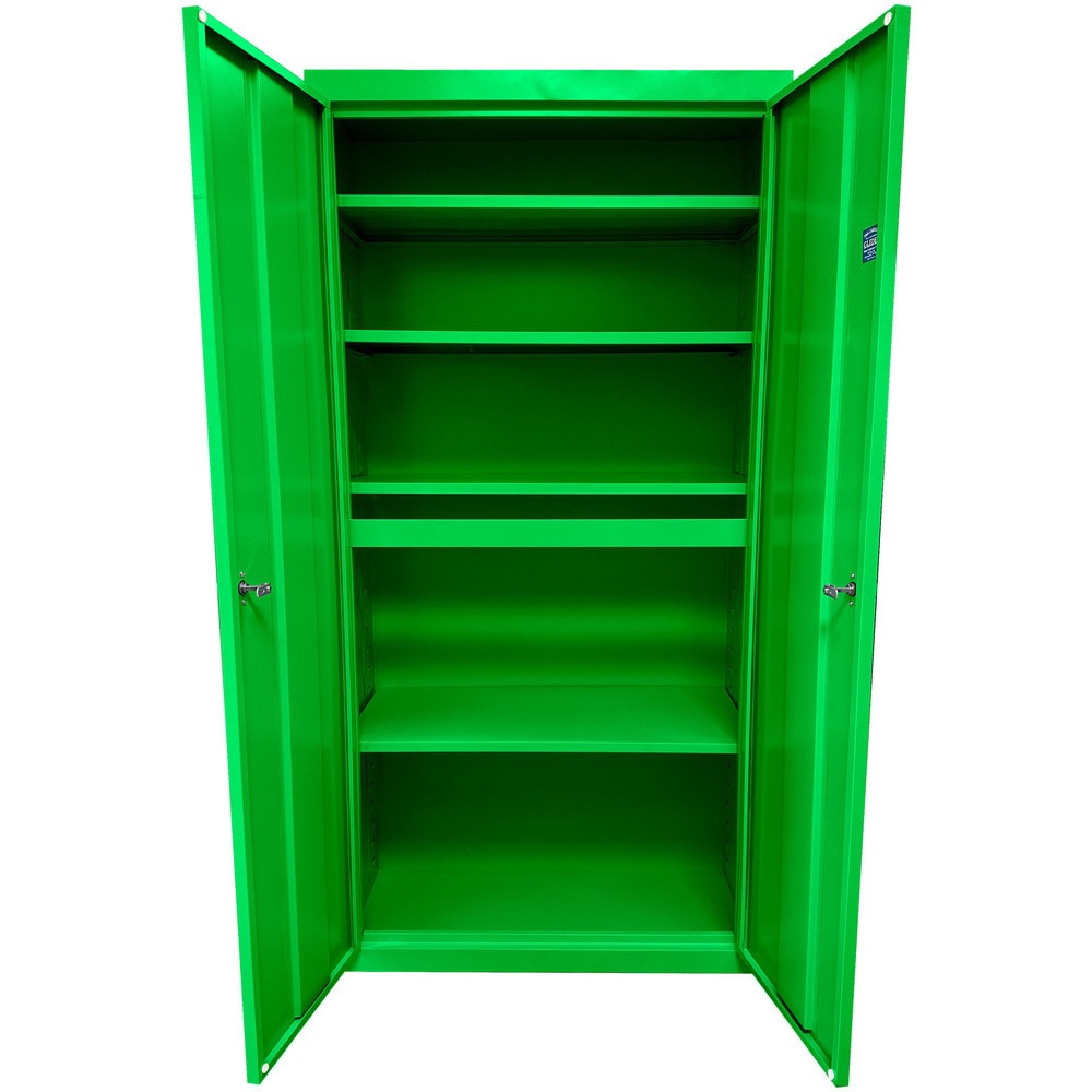 Steel Steel Storage Cabinet Cabinet: 30" Wide, 18" Deep, 72" High