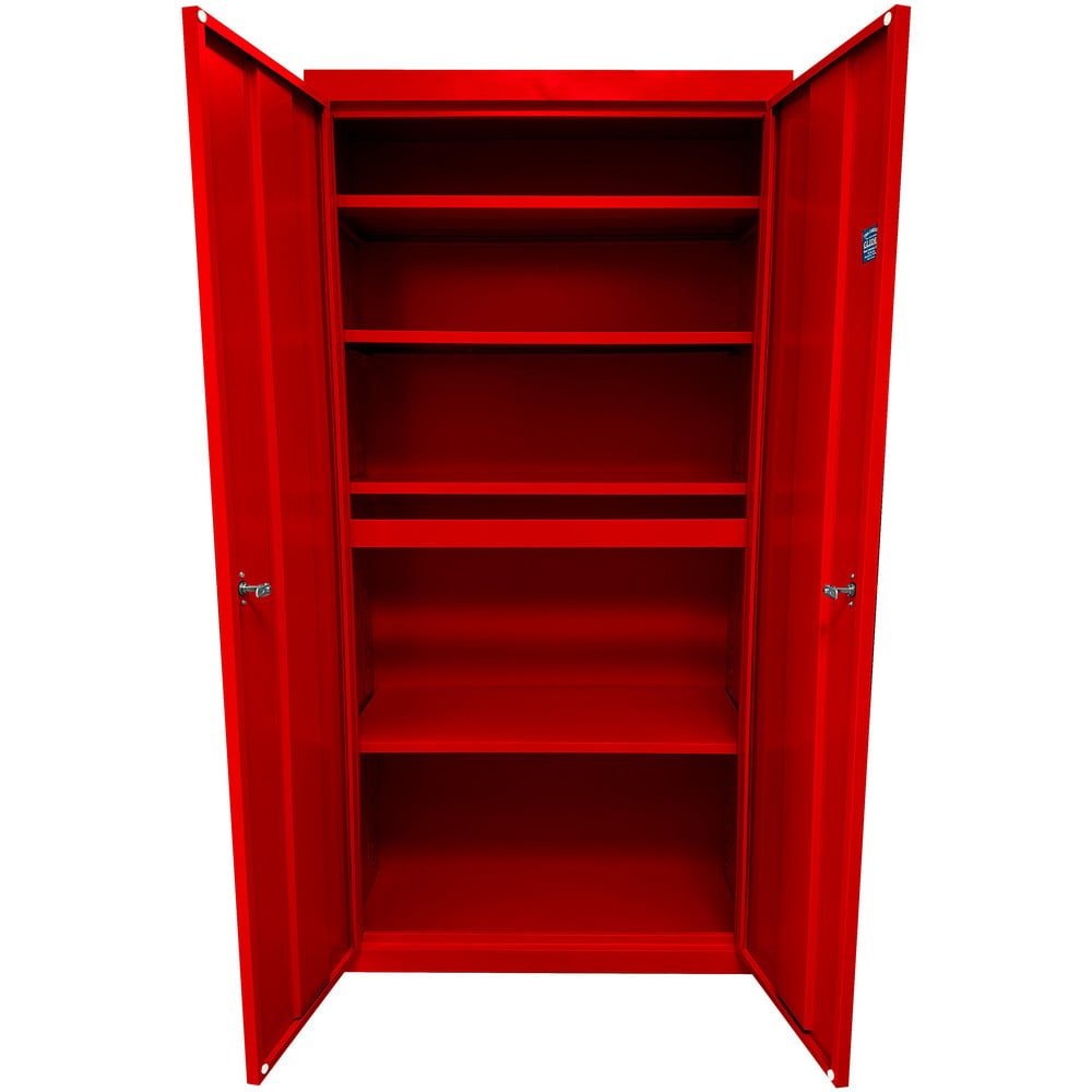 Steel Steel Storage Cabinet Cabinet: 24" Wide, 18" Deep, 72" High