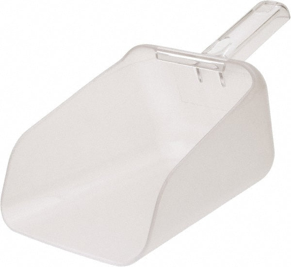 64 oz Clear Polycarbonate Flat Bottom Scoop