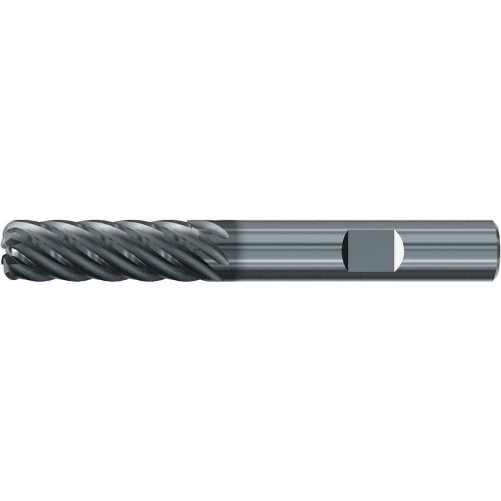 Roughing & Finishing End Mills; Mill Diameter (Fractional Inch): 5/8; Flute Type: Spiral; Number Of Flutes: 7; End Mill Material: Solid Carbide; Length of Cut (Inch): 2-1/4; Coating/Finish: AlCr