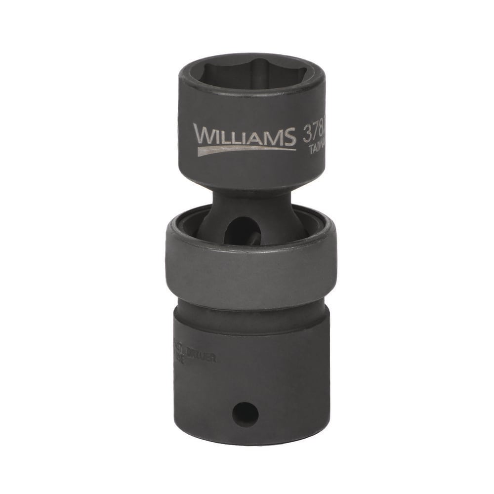 Impact Socket: 1/2" Drive, 19 mm Socket, Hex Drive