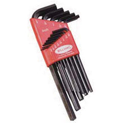 Hex Key Sets; 11PC .05-1/4" BLK OXID SHORT HEX KEY SET