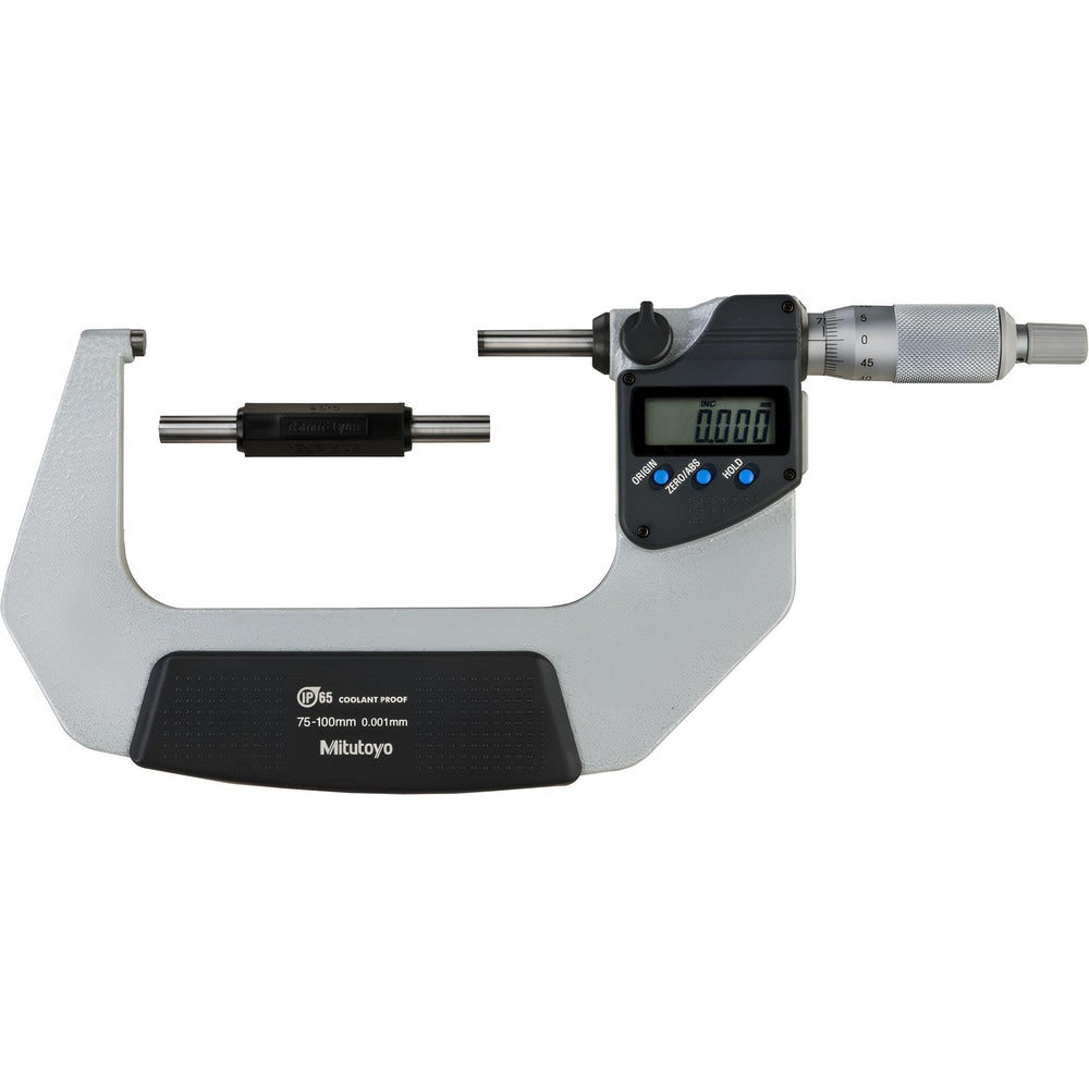 Electronic Outside Micrometers; Minimum Measurement (mm): 75; Maximum Measurement (mm): 100; Accuracy (micro m): +/-2¬µm