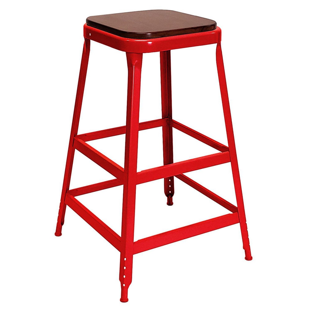 Stationary Stools; Seat Depth: 13 in; Seat Width: 13 in; Product Type: Fixed Height Stool; Base Type: Fixed; Minimum Seat Height: 30 in; Maximum Seat Height: 30 in; Overall Width: 13 in; Overall Depth: 13 in