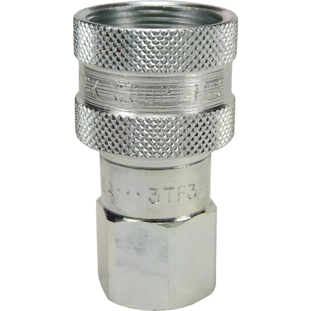 Hydraulic Hose Fittings & Couplings; Type: T-Series Female NPTF Ball Coupler; Fitting Type: Coupler; Hose Inside Diameter (Decimal Inch): 0.3750; Hose Size: 3/8