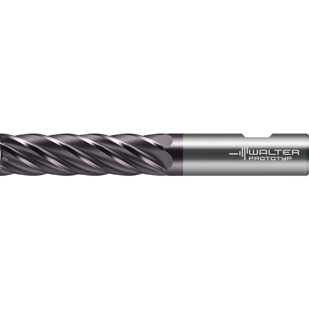 Square End Mill: 20.00 mm Dia, 75.0000 mm LOC, 6 Flute, Solid Carbide