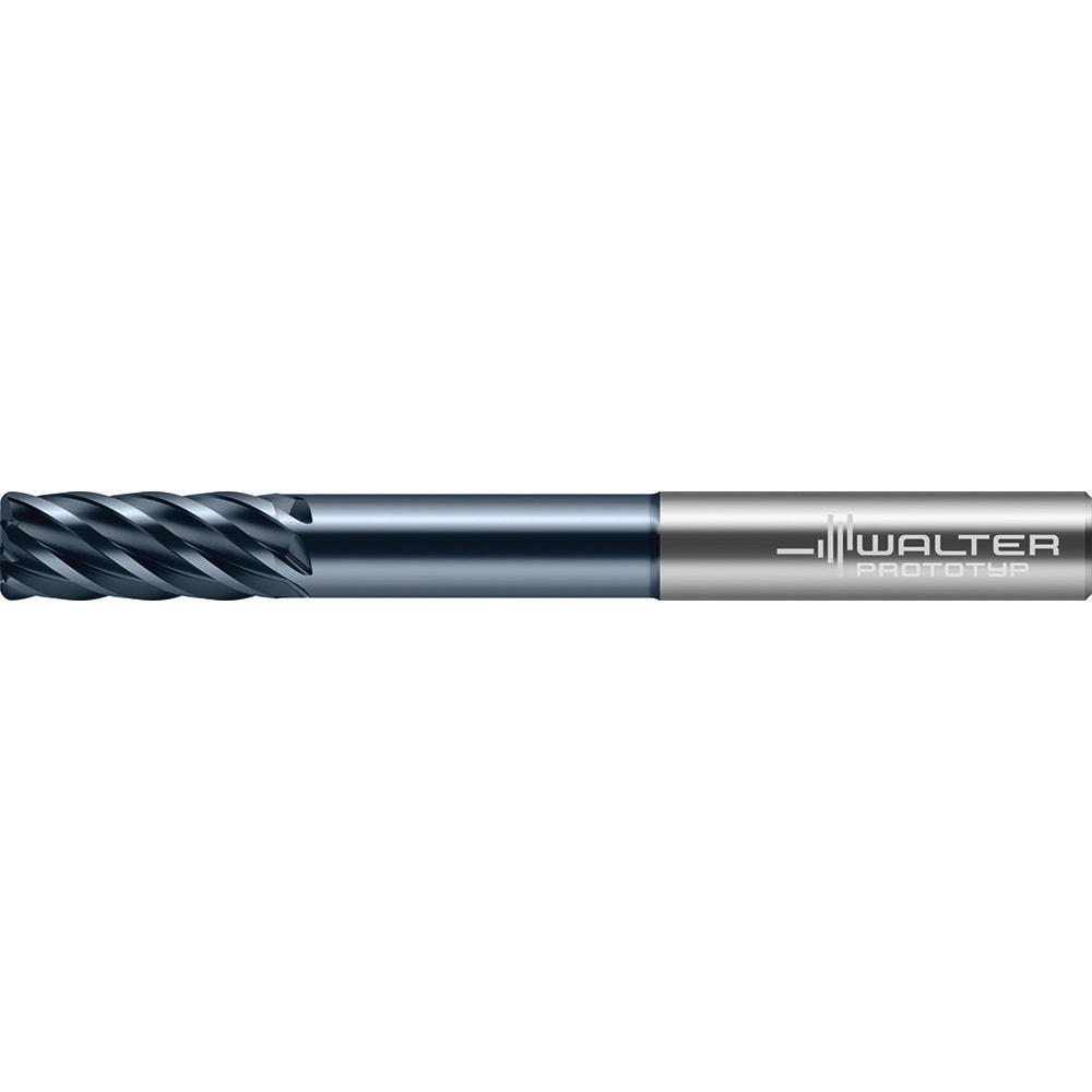 Square End Mill: 0.5000" Dia, 3.0000" LOC, 6 Flute, Solid Carbide