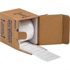 Label Maker Label: White, Polyolefin, 250 per Roll