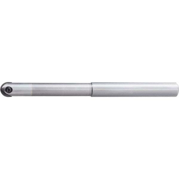 Indexable Ball Nose End Mill: 8 mm Cut Dia, Solid Carbide, 100 mm OAL