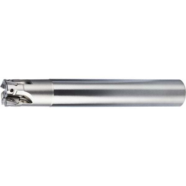 Indexable Square-Shoulder End Mill: PSE15R100FA100-2L, 1" Cut Dia, 2.756" Max Depth of Cut, 1" Dia Weldon Flat Shank