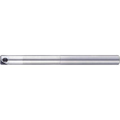 Indexable Square-Shoulder End Mill: PFR-R080SS08-LL140CS, 8 mm Cut Dia, 84 mm Max Depth of Cut, 8 mm Dia Cylindrical Shank