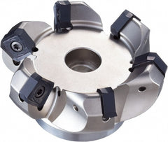 115mm Cut Diam, 1-1/4" Arbor Hole Diam, 50mm Max Depth, Indexable Square-Shoulder Face Mill