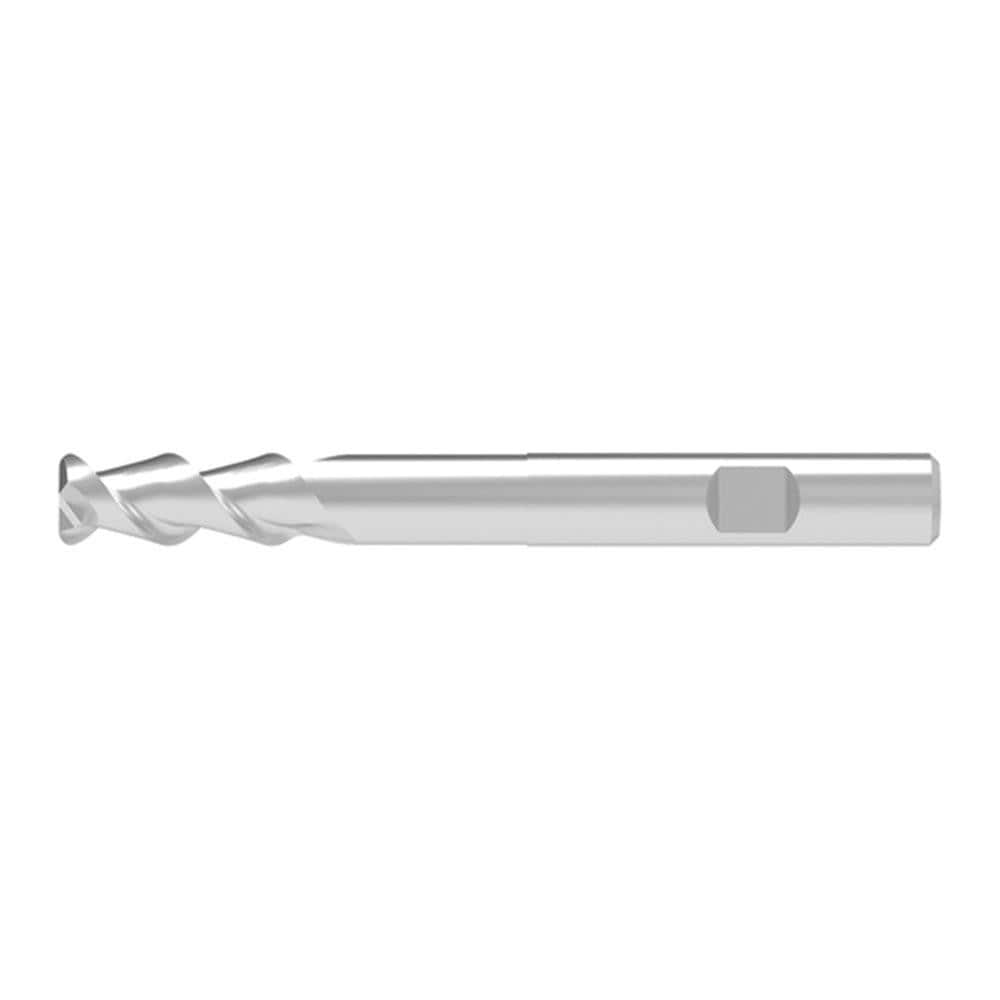 Corner Radius End Mill: 3.00 mm Dia, 8.00 mm LOC, 0.20 mm Radius, 2 Flute, Solid Carbide