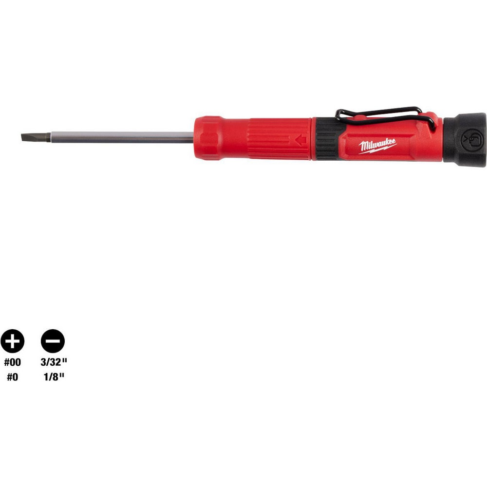 Bit Screwdrivers; Type: Combination; Tip Type: Slotted, Phillips; Drive Size (TXT): 1/4 in, 1/2 in, 3/8 in; Shaft Length: 2.7500